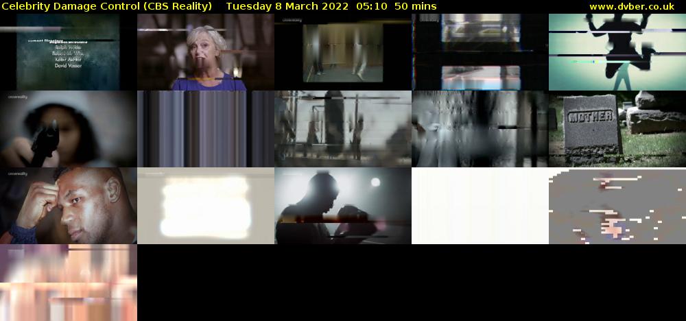 Celebrity Damage Control (CBS Reality) Tuesday 8 March 2022 05:10 - 06:00