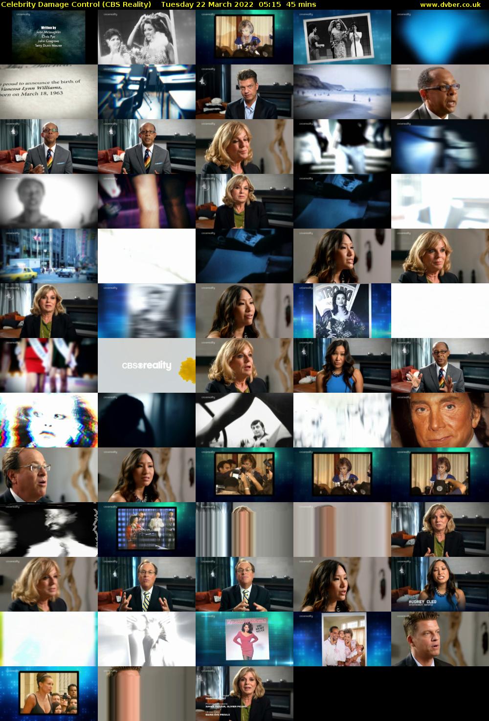 Celebrity Damage Control (CBS Reality) Tuesday 22 March 2022 05:15 - 06:00