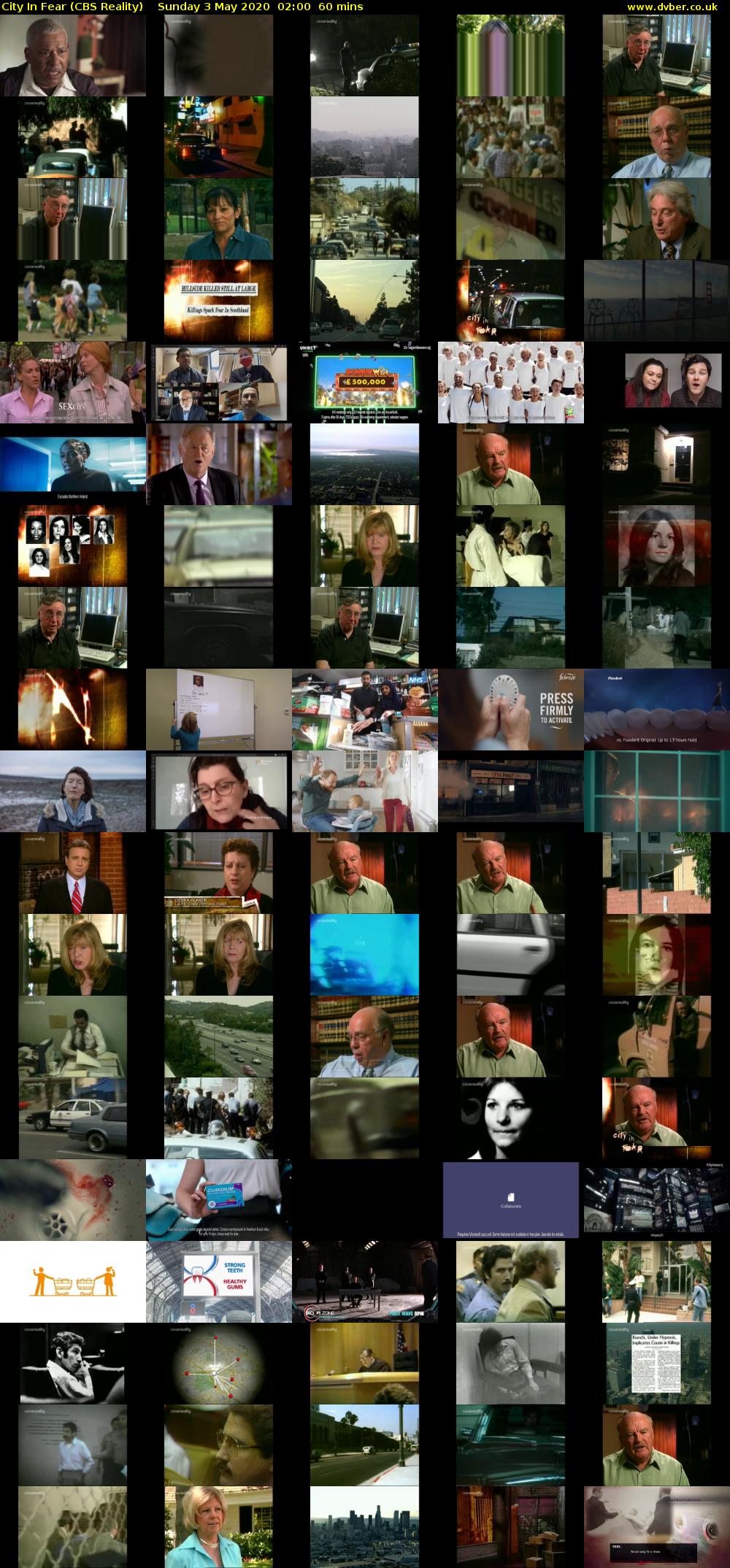 City In Fear (CBS Reality) Sunday 3 May 2020 02:00 - 03:00