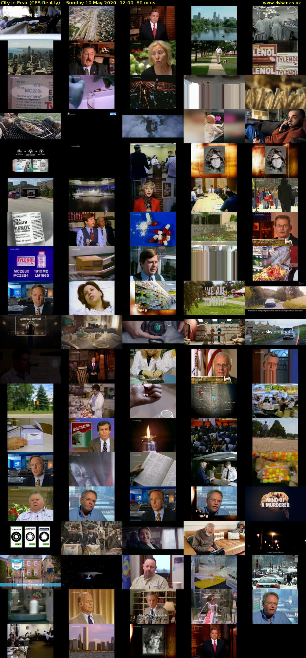 City In Fear (CBS Reality) Sunday 10 May 2020 02:00 - 03:00