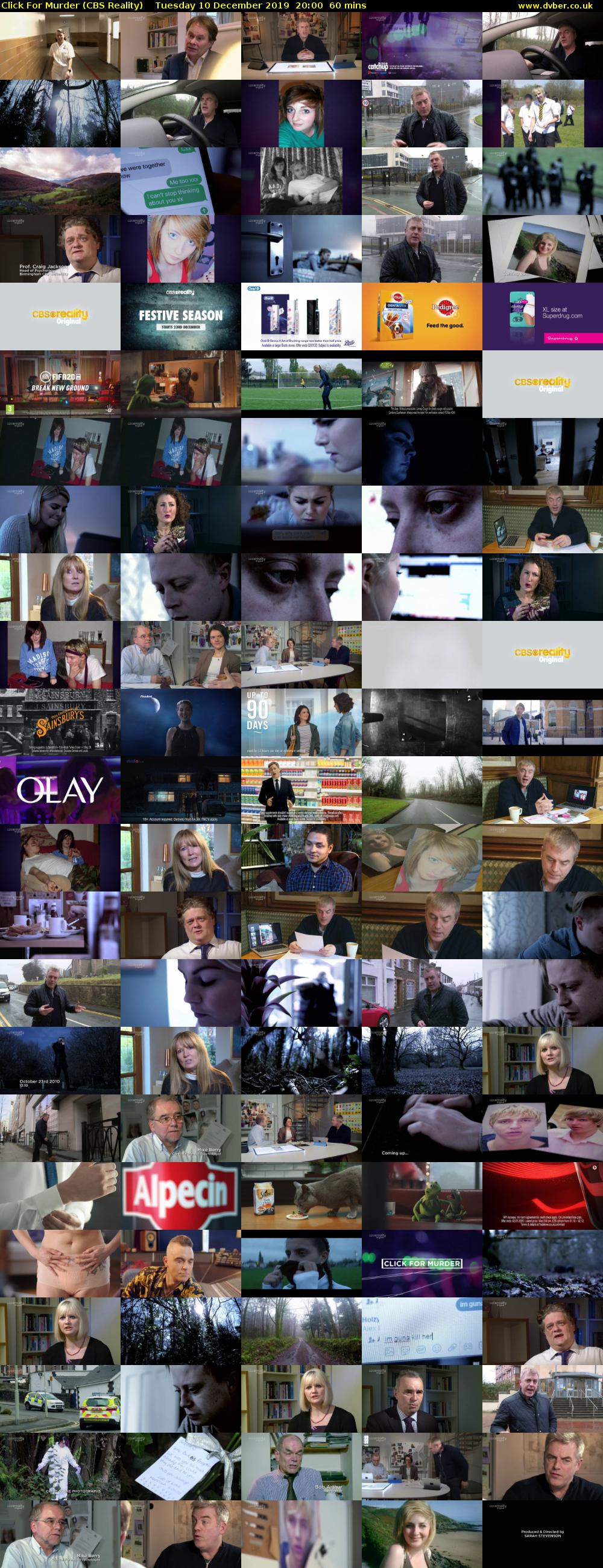 Click For Murder (CBS Reality) Tuesday 10 December 2019 20:00 - 21:00