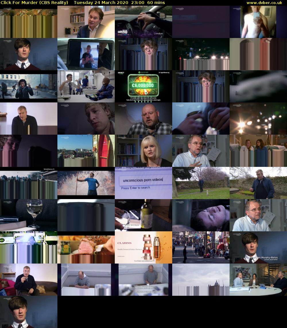 Click For Murder (CBS Reality) Tuesday 24 March 2020 23:00 - 00:00