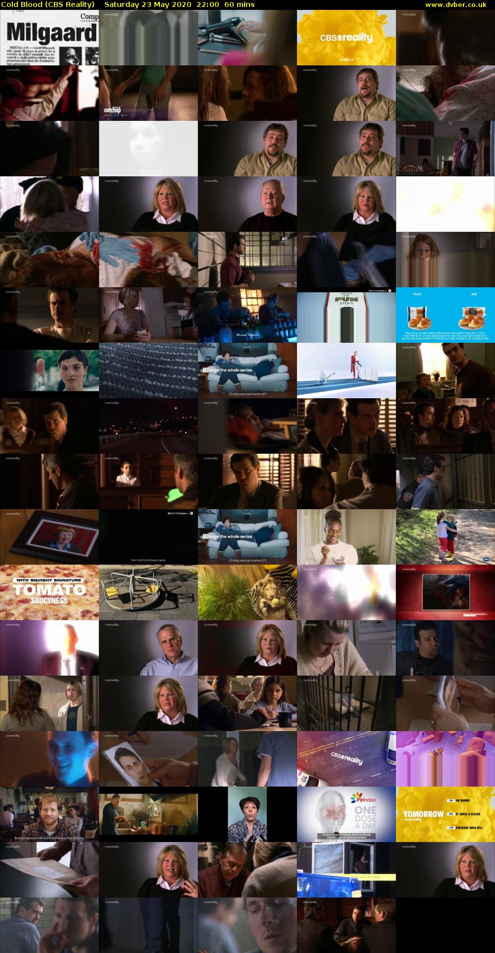 Cold Blood (CBS Reality) Saturday 23 May 2020 22:00 - 23:00