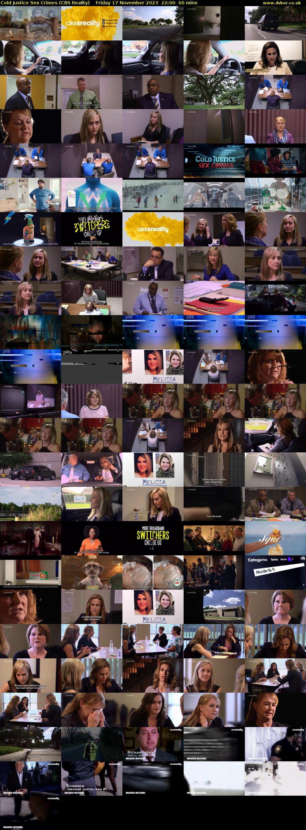 Cold Justice Sex Crimes (CBS Reality) Friday 17 November 2023 22:00 - 23:00