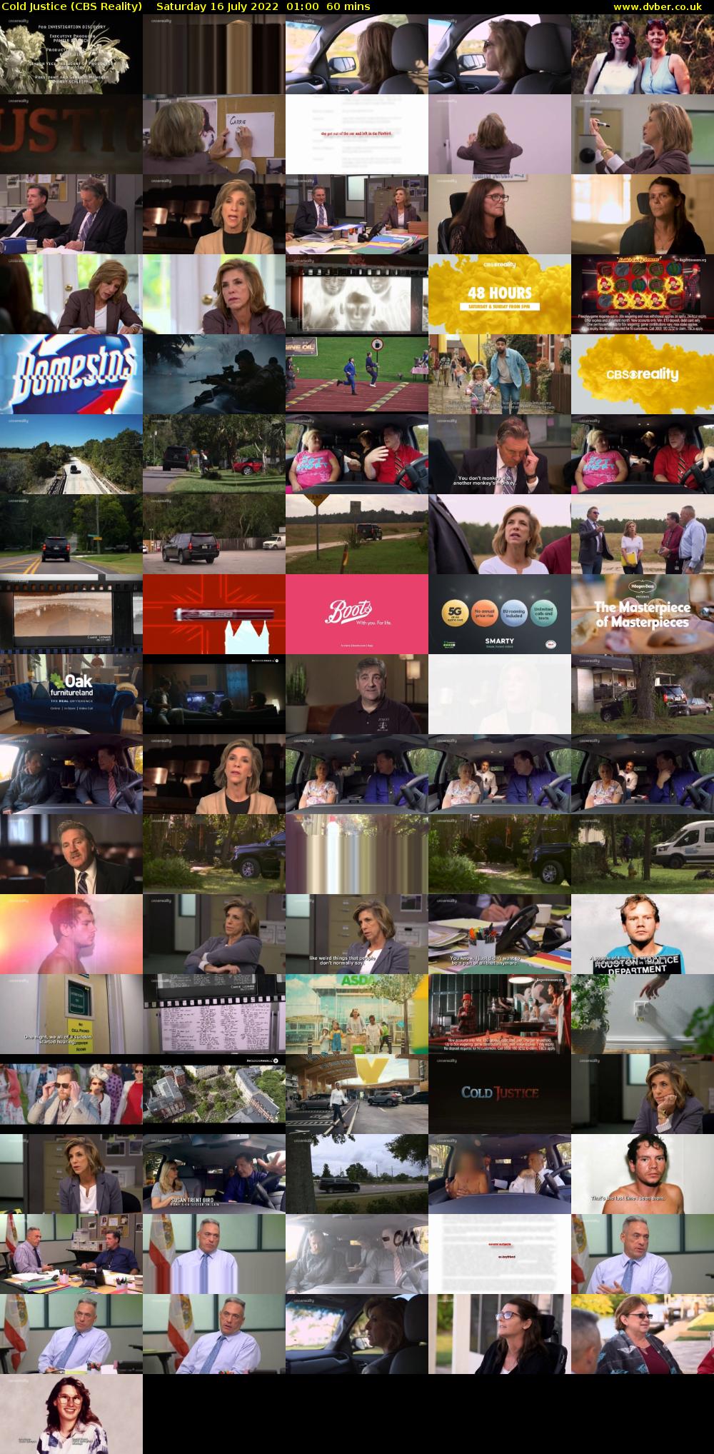 Cold Justice (CBS Reality) Saturday 16 July 2022 01:00 - 02:00