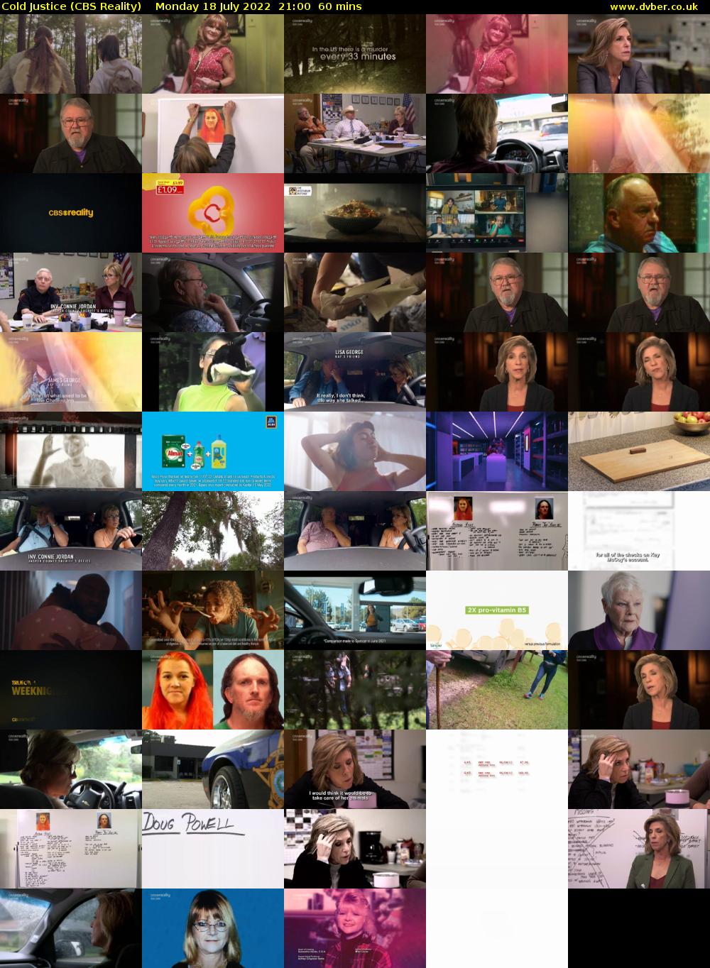 Cold Justice (CBS Reality) Monday 18 July 2022 21:00 - 22:00