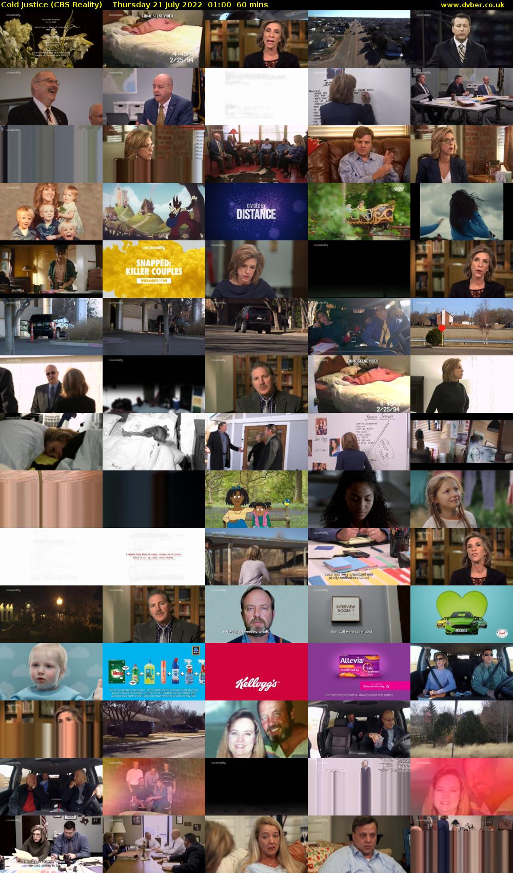 Cold Justice (CBS Reality) Thursday 21 July 2022 01:00 - 02:00