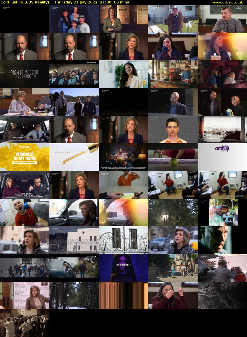 Cold Justice (CBS Reality) Thursday 21 July 2022 21:00 - 22:00
