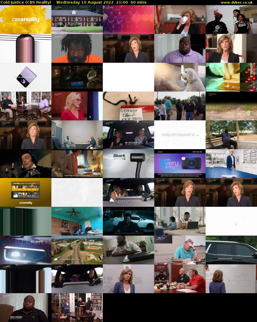 Cold Justice (CBS Reality) Wednesday 10 August 2022 21:00 - 22:00