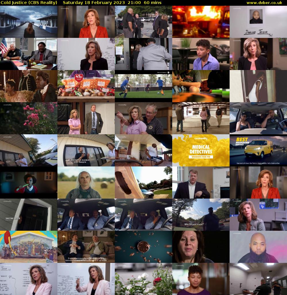 Cold Justice (CBS Reality) Saturday 18 February 2023 21:00 - 22:00