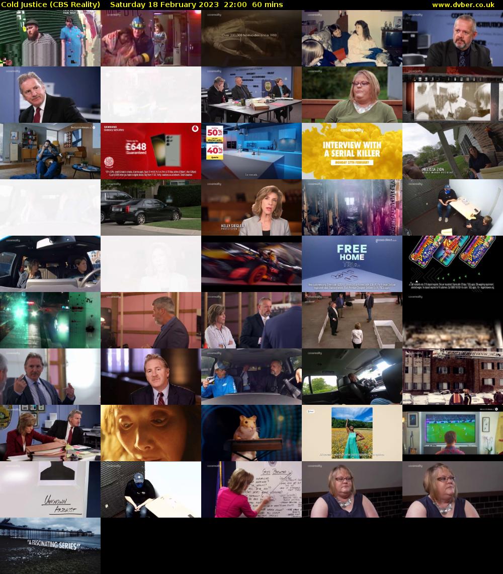 Cold Justice (CBS Reality) Saturday 18 February 2023 22:00 - 23:00