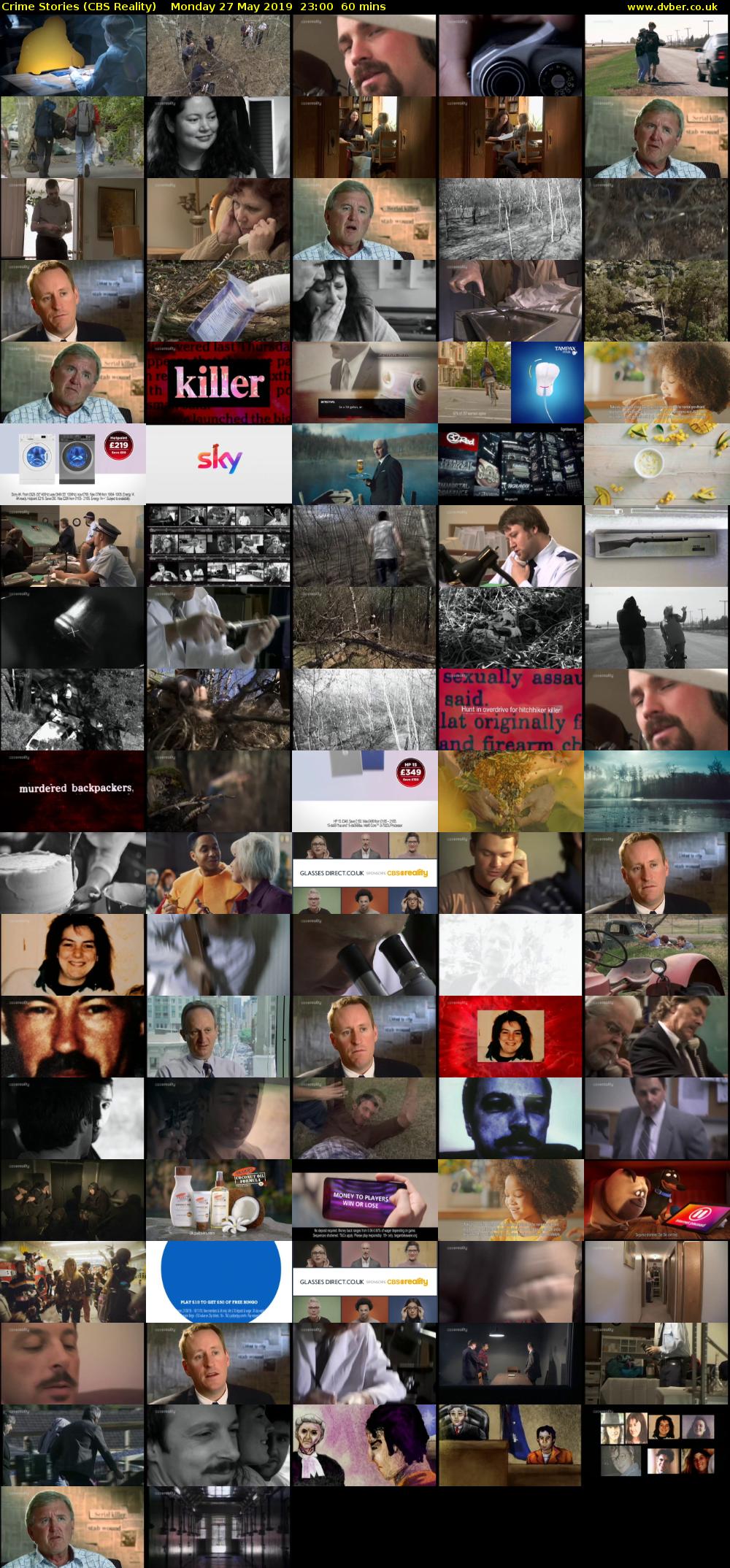 Crime Stories (CBS Reality) Monday 27 May 2019 23:00 - 00:00