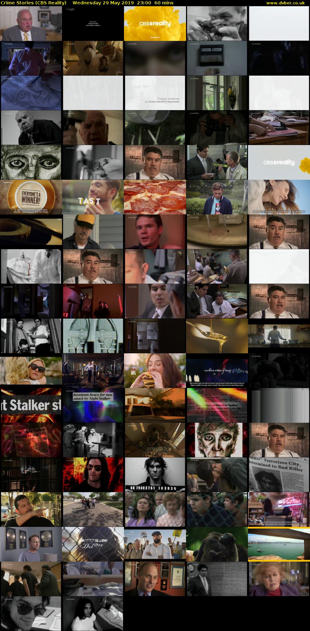 Crime Stories (CBS Reality) Wednesday 29 May 2019 23:00 - 00:00