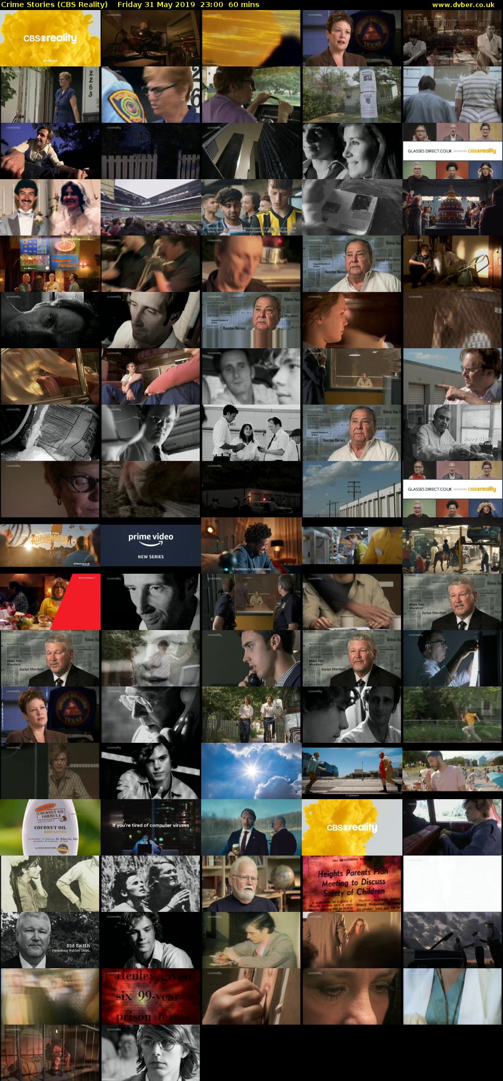 Crime Stories (CBS Reality) Friday 31 May 2019 23:00 - 00:00