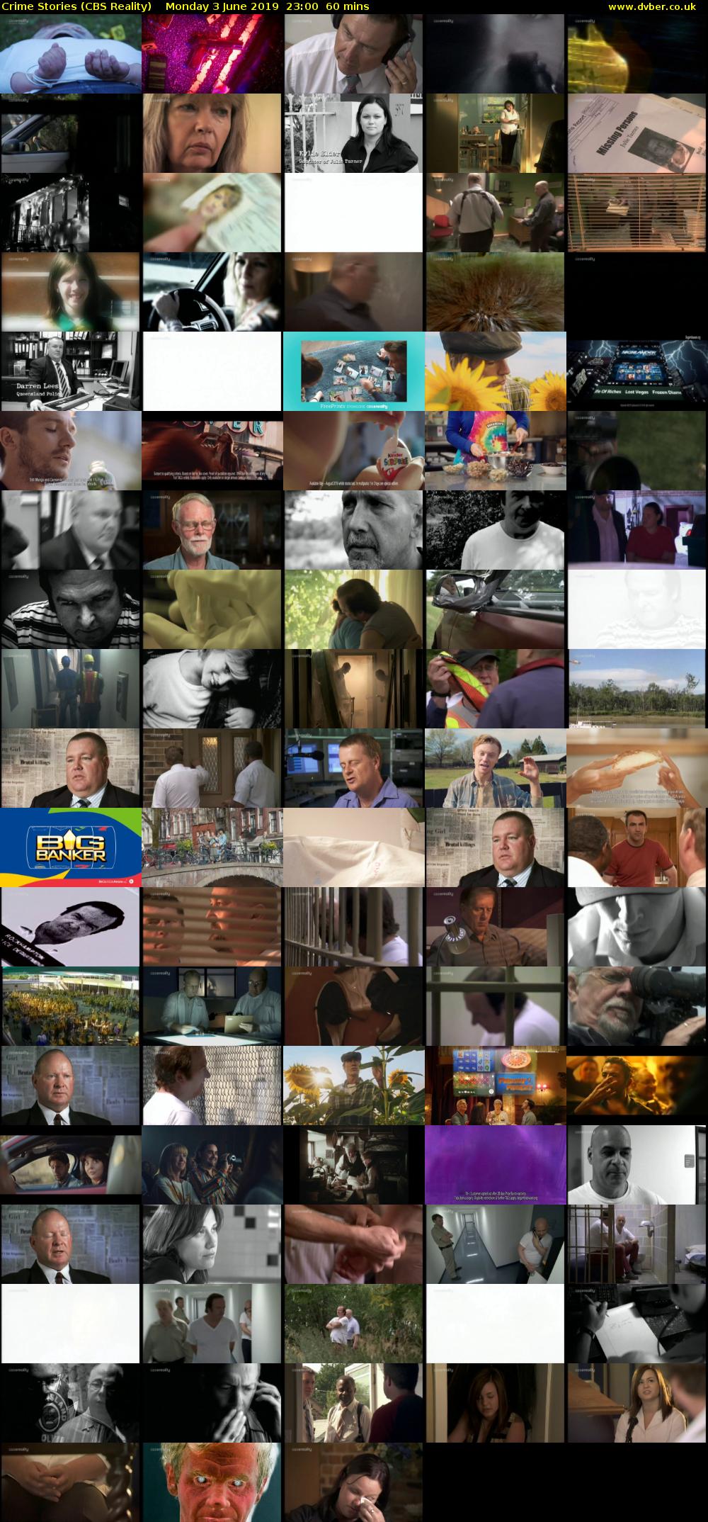 Crime Stories (CBS Reality) Monday 3 June 2019 23:00 - 00:00