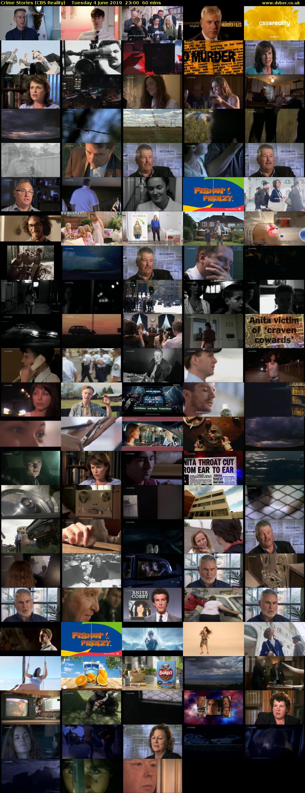 Crime Stories (CBS Reality) Tuesday 4 June 2019 23:00 - 00:00