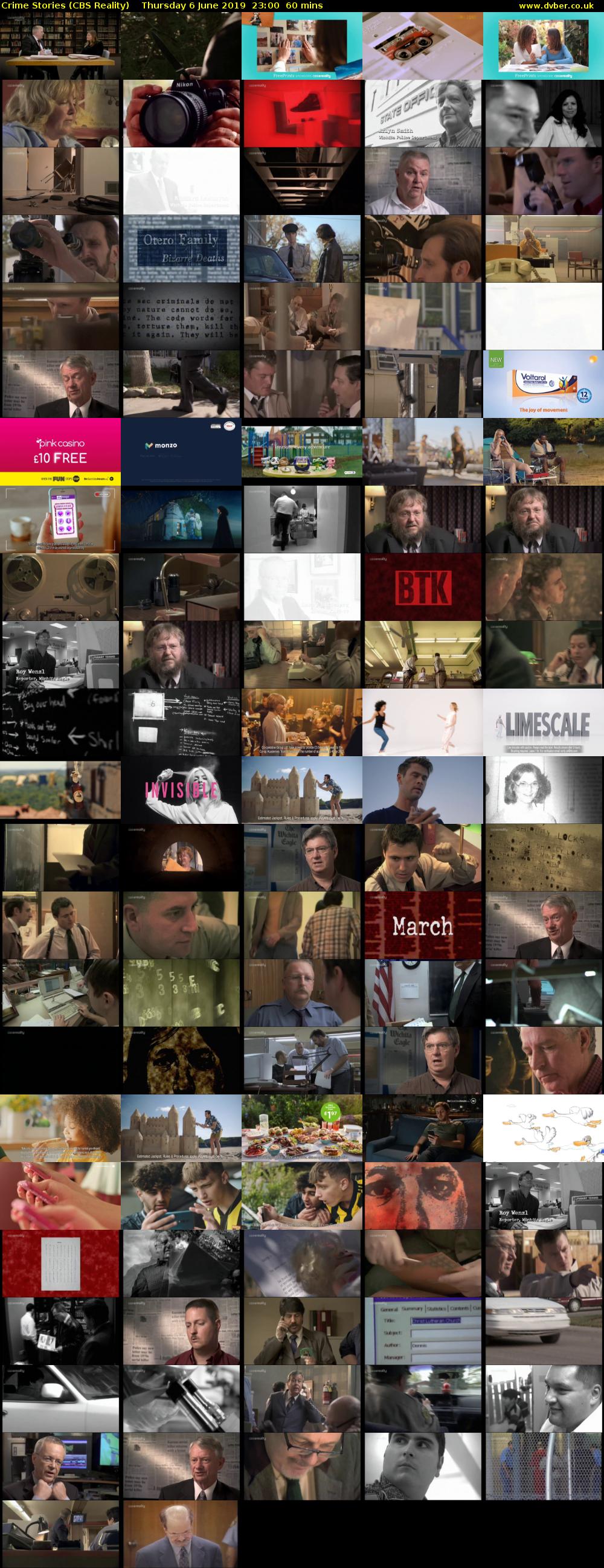 Crime Stories (CBS Reality) Thursday 6 June 2019 23:00 - 00:00