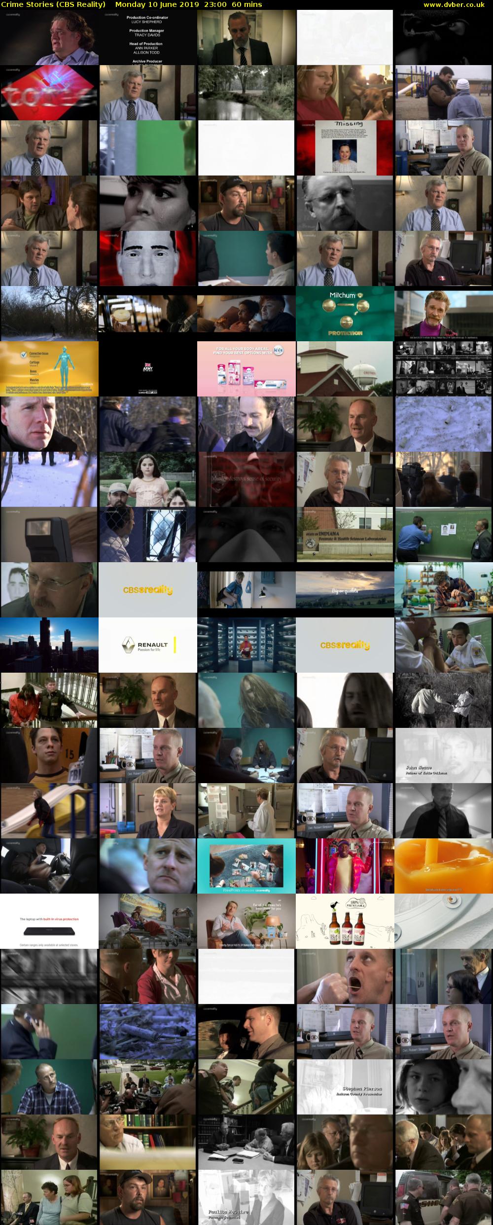 Crime Stories (CBS Reality) Monday 10 June 2019 23:00 - 00:00