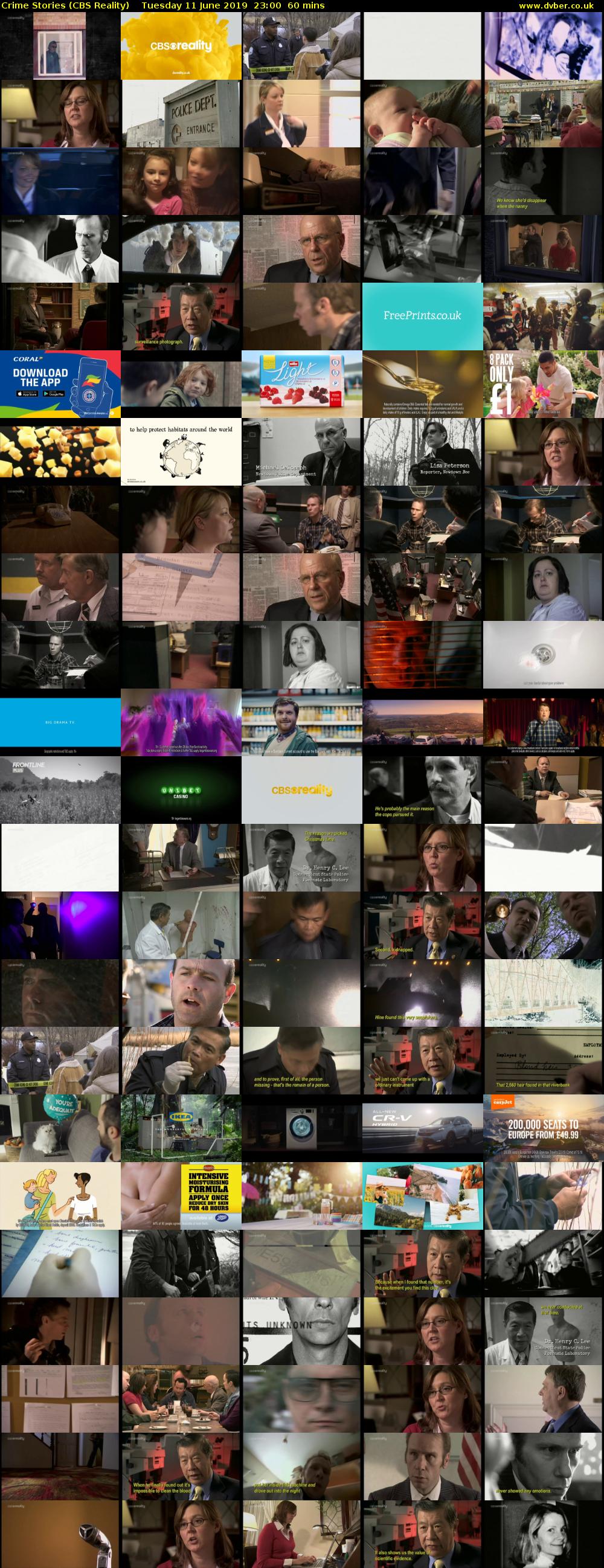 Crime Stories (CBS Reality) Tuesday 11 June 2019 23:00 - 00:00