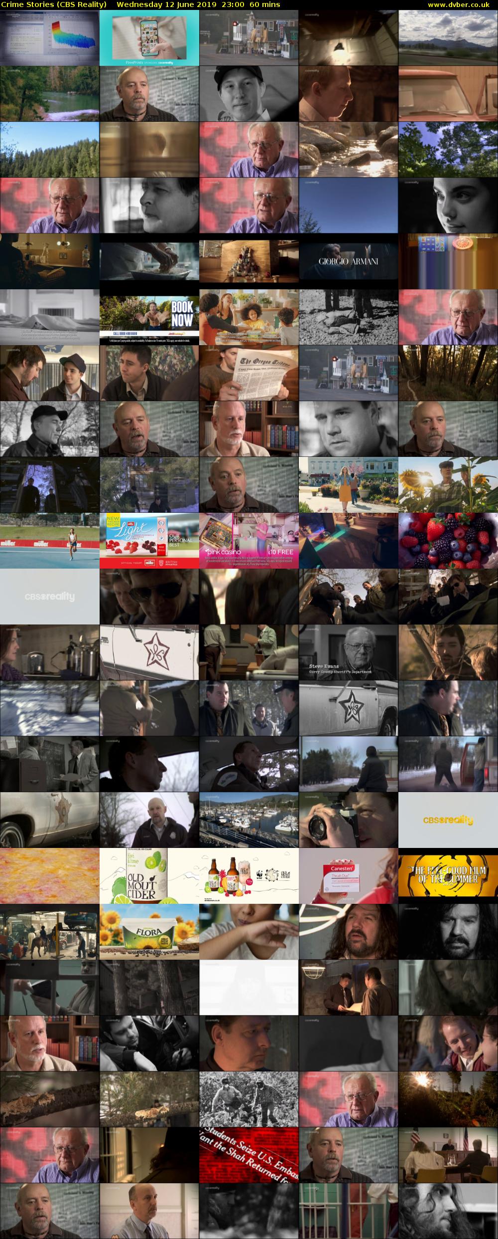 Crime Stories (CBS Reality) Wednesday 12 June 2019 23:00 - 00:00