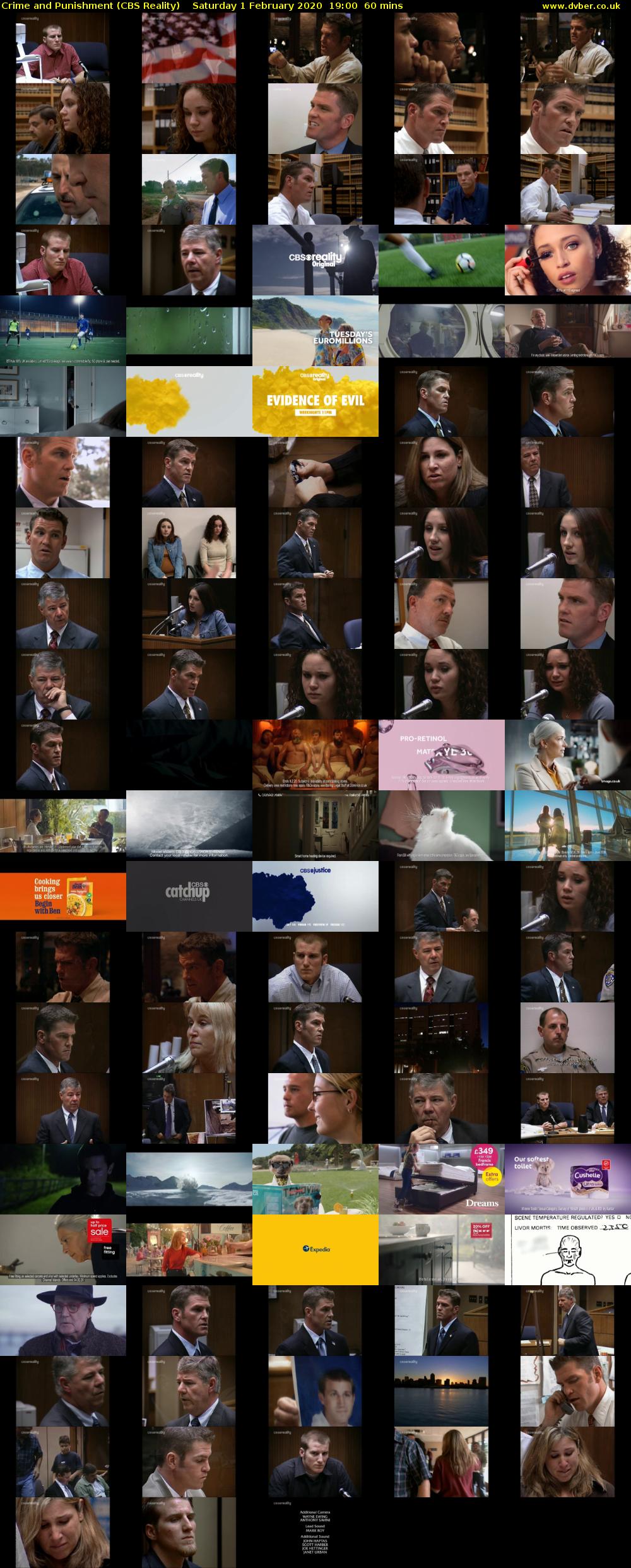 Crime and Punishment (CBS Reality) Saturday 1 February 2020 19:00 - 20:00