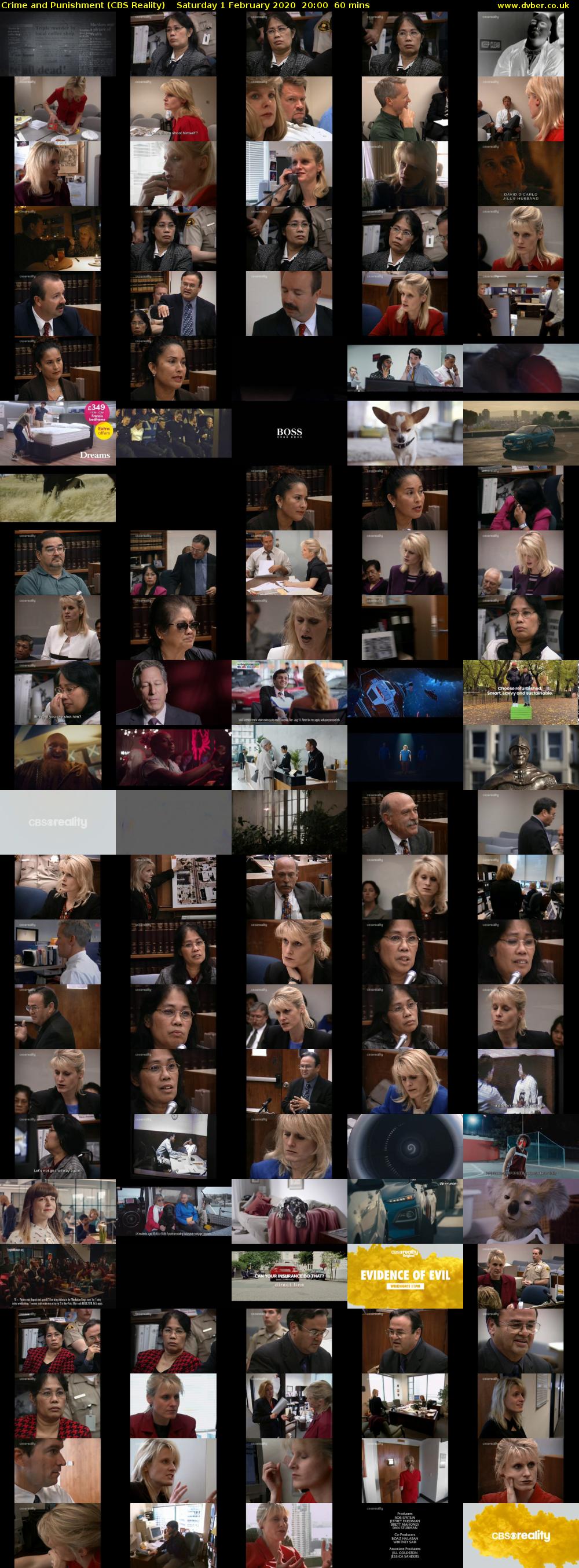 Crime and Punishment (CBS Reality) Saturday 1 February 2020 20:00 - 21:00