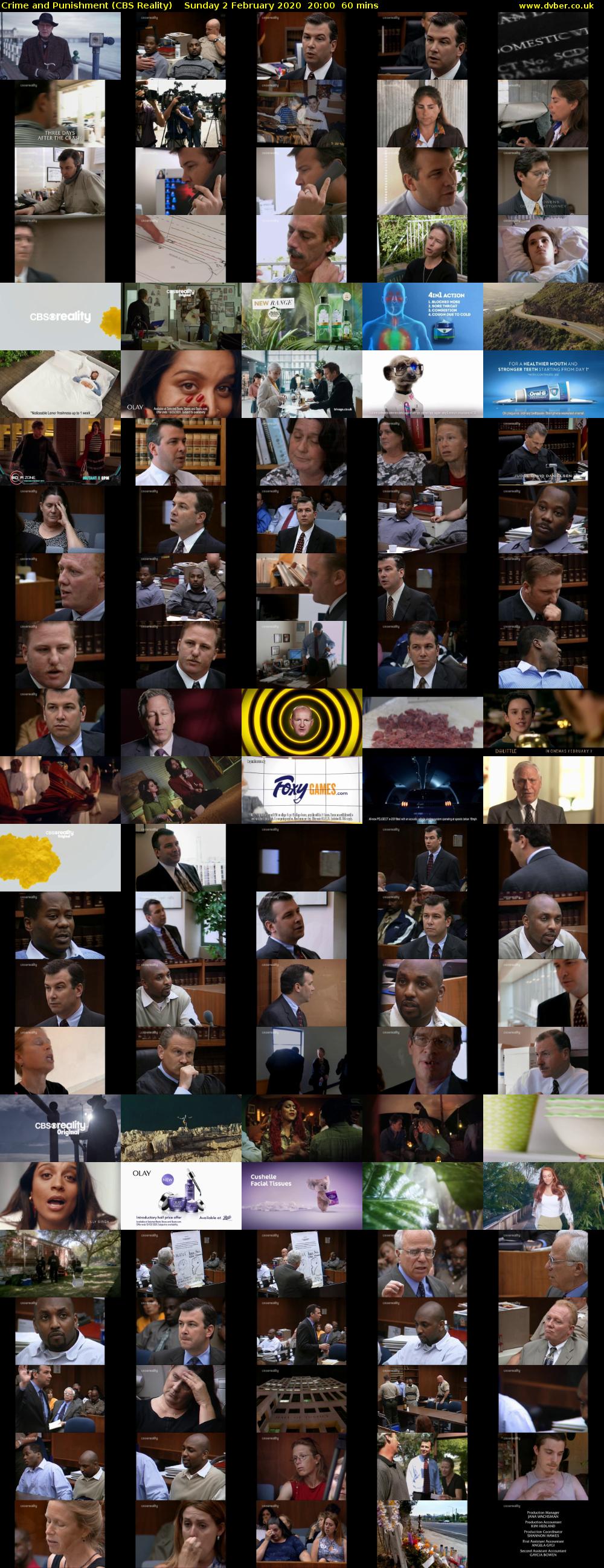 Crime and Punishment (CBS Reality) Sunday 2 February 2020 20:00 - 21:00