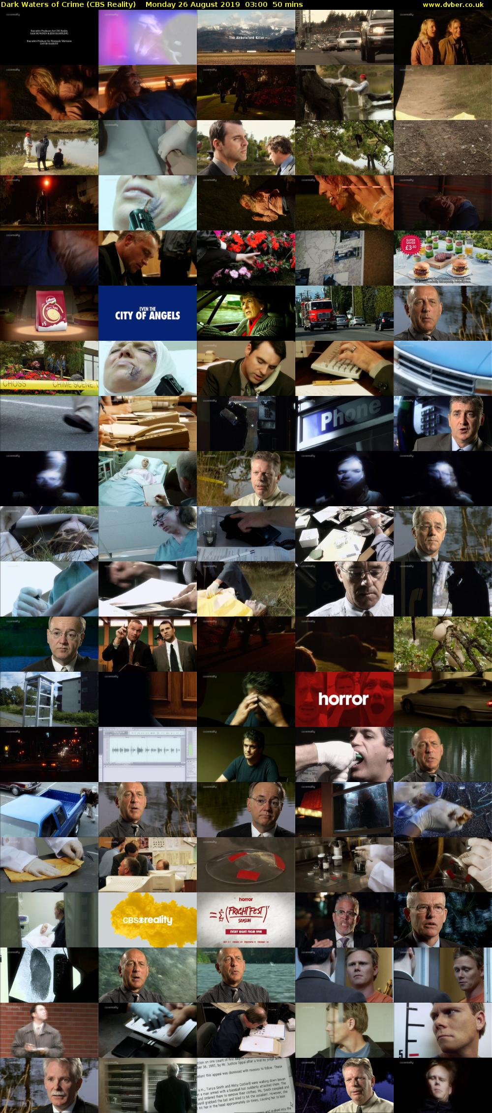Dark Waters of Crime (CBS Reality) Monday 26 August 2019 03:00 - 03:50