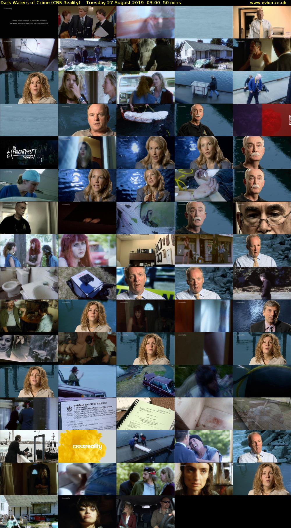 Dark Waters of Crime (CBS Reality) Tuesday 27 August 2019 03:00 - 03:50