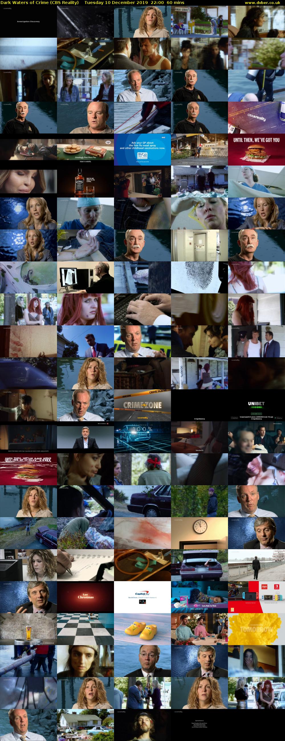 Dark Waters of Crime (CBS Reality) Tuesday 10 December 2019 22:00 - 23:00