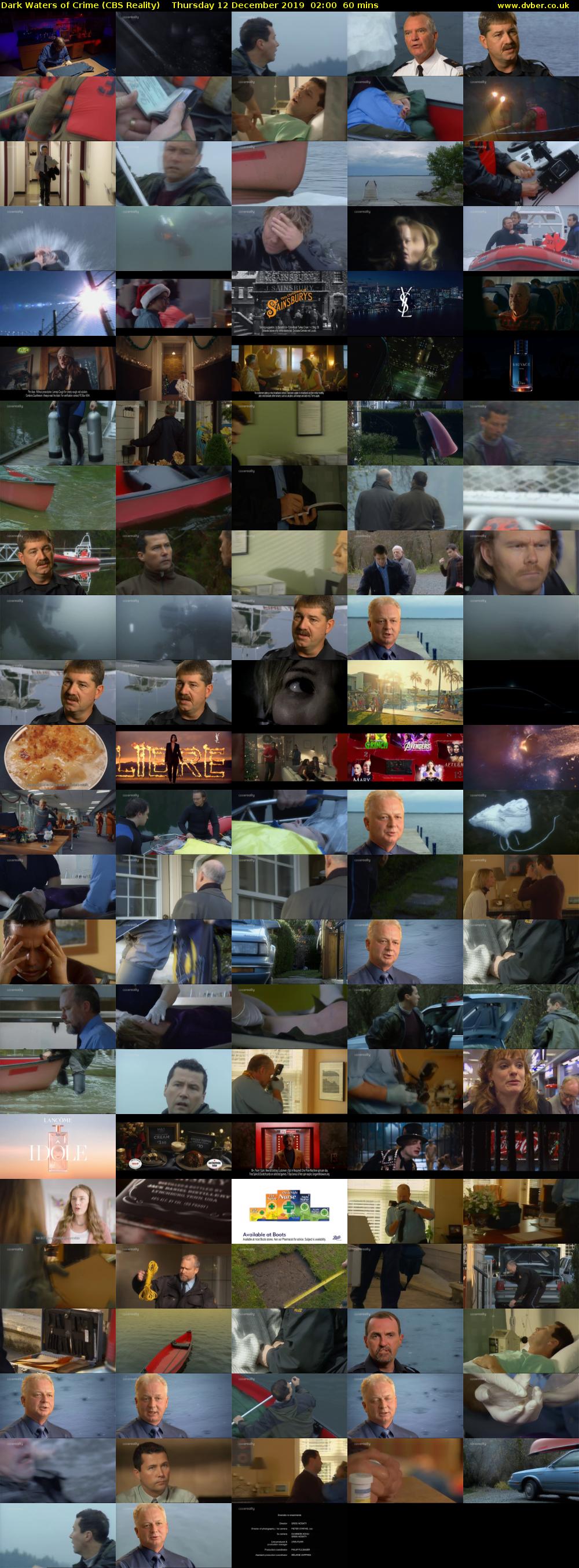 Dark Waters of Crime (CBS Reality) Thursday 12 December 2019 02:00 - 03:00
