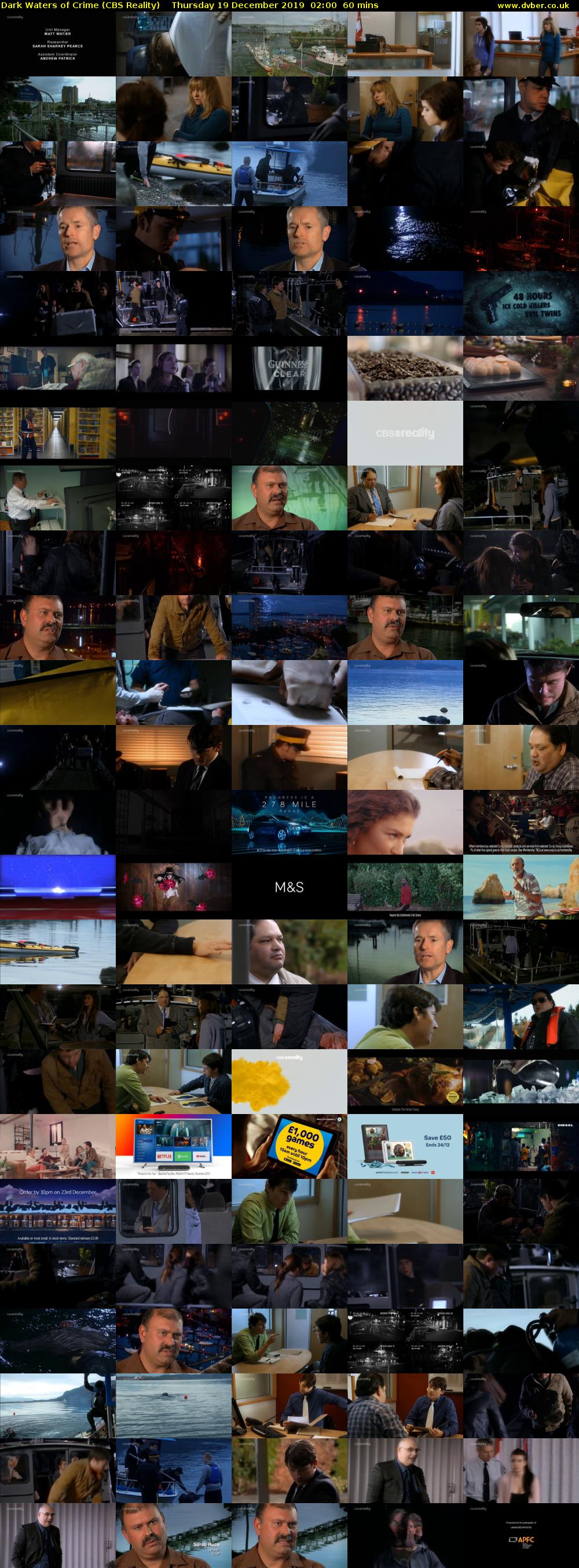 Dark Waters of Crime (CBS Reality) Thursday 19 December 2019 02:00 - 03:00