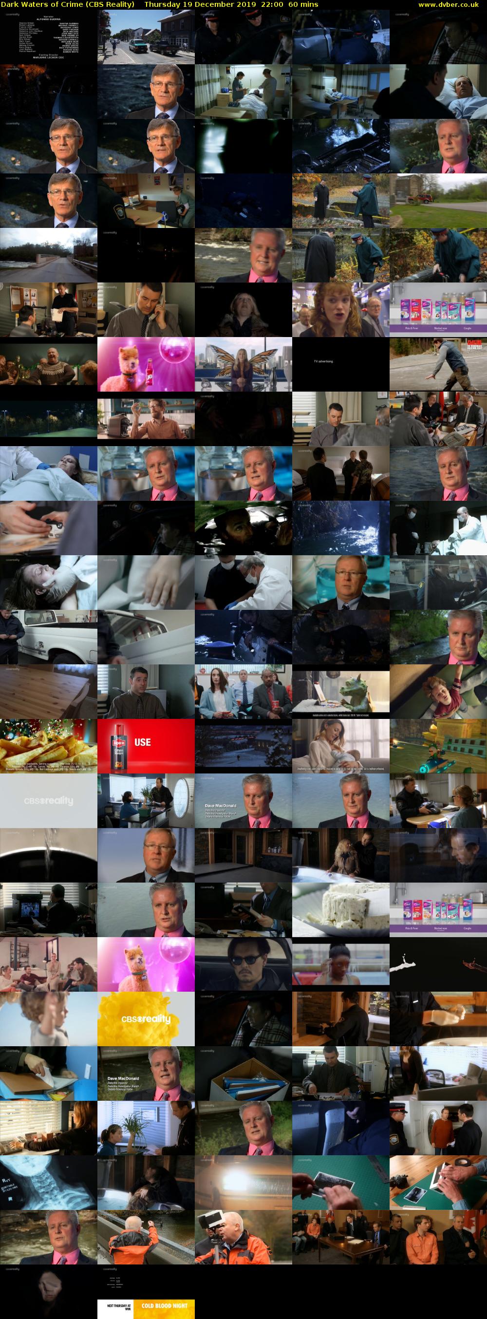 Dark Waters of Crime (CBS Reality) Thursday 19 December 2019 22:00 - 23:00