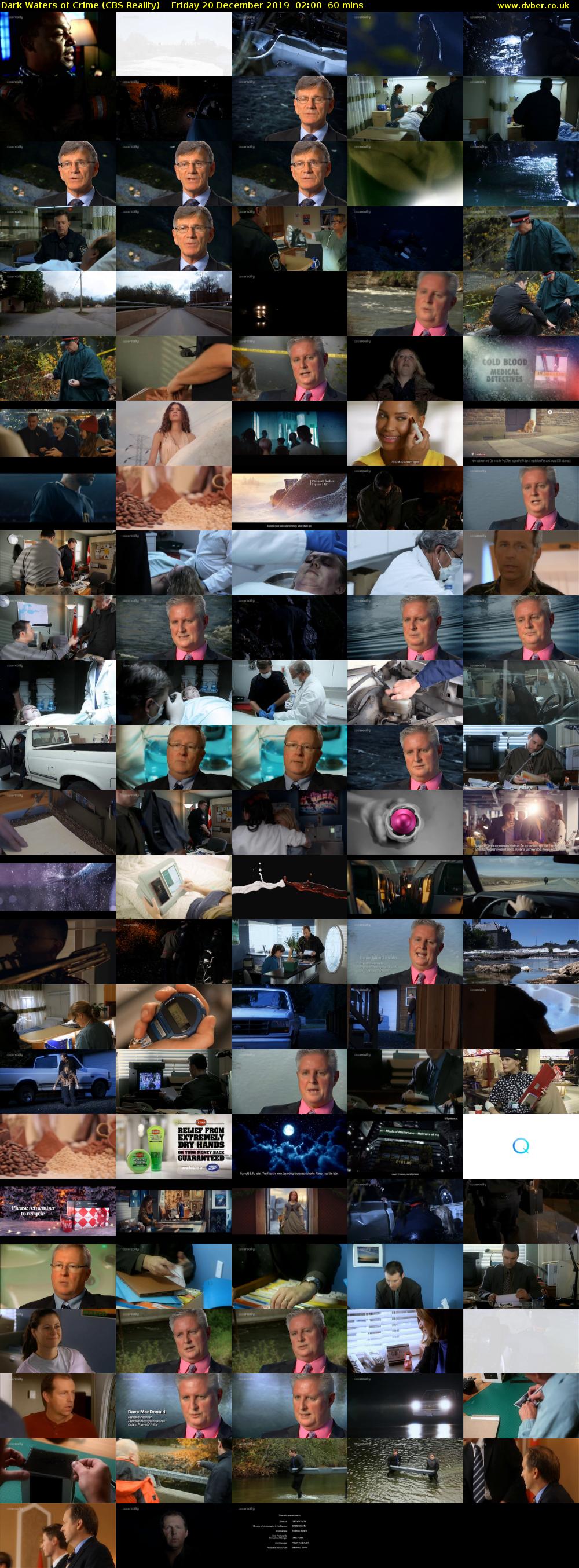 Dark Waters of Crime (CBS Reality) Friday 20 December 2019 02:00 - 03:00