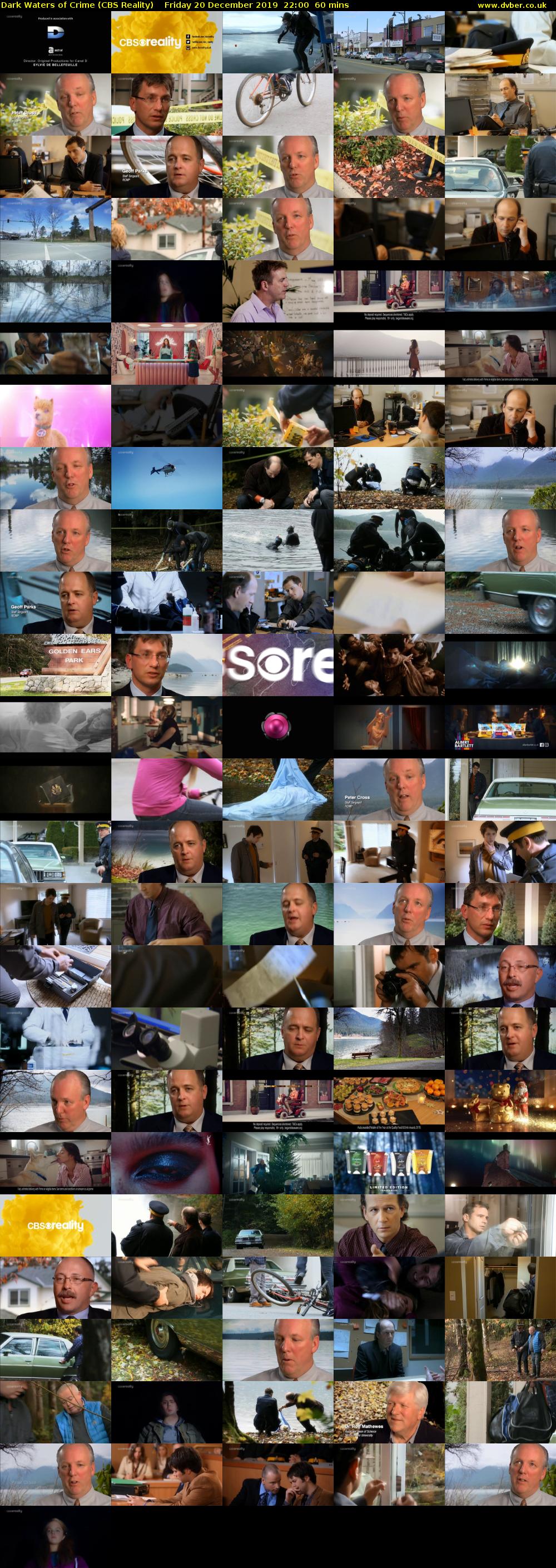 Dark Waters of Crime (CBS Reality) Friday 20 December 2019 22:00 - 23:00