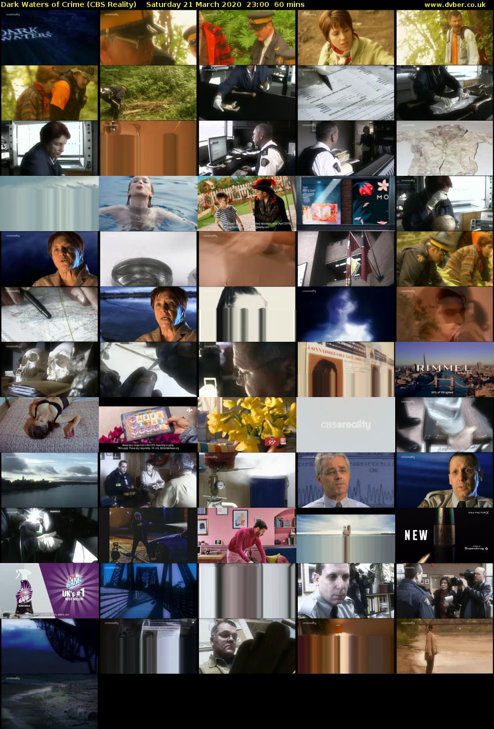 Dark Waters of Crime (CBS Reality) Saturday 21 March 2020 23:00 - 00:00