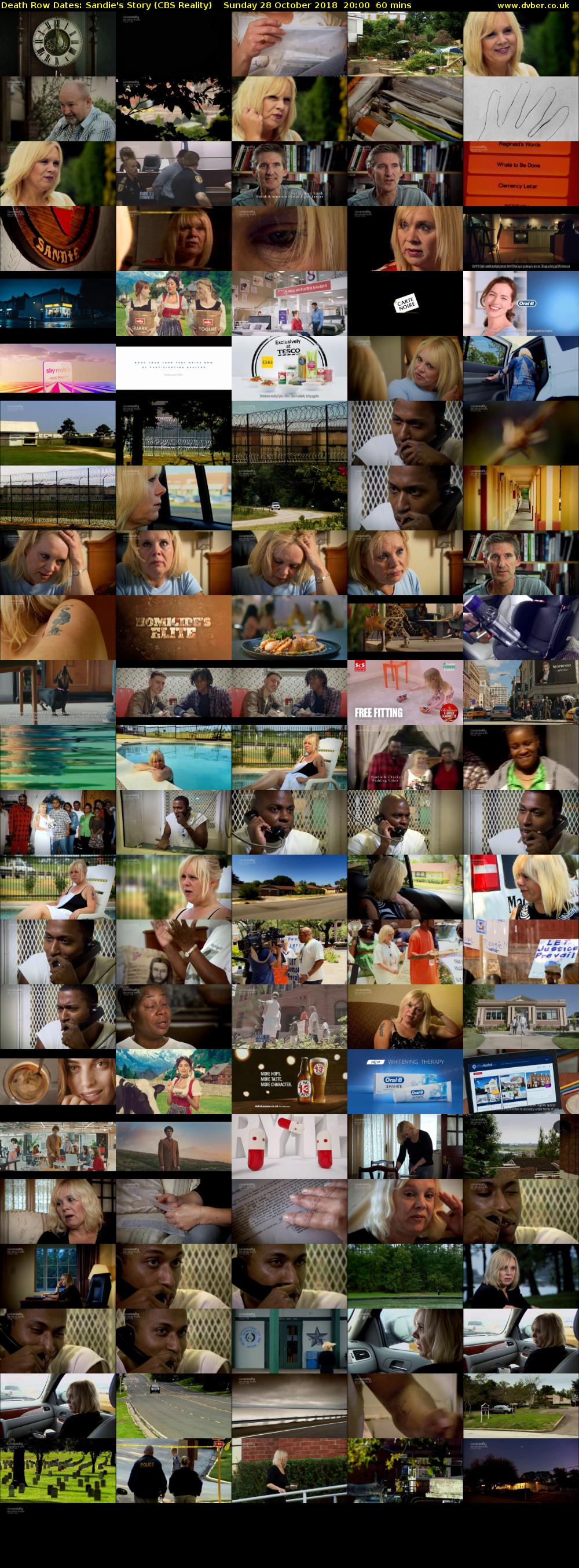 Death Row Dates: Sandie's Story (CBS Reality) Sunday 28 October 2018 20:00 - 21:00