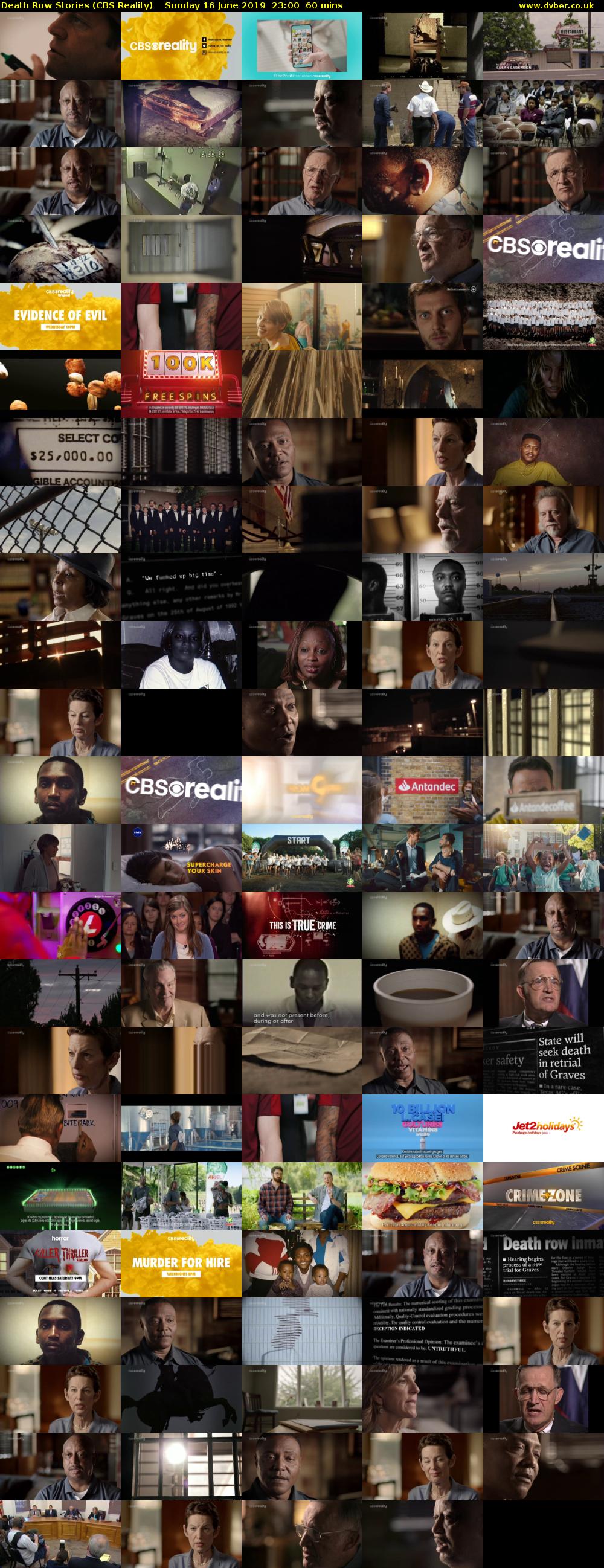 Death Row Stories (CBS Reality) Sunday 16 June 2019 23:00 - 00:00