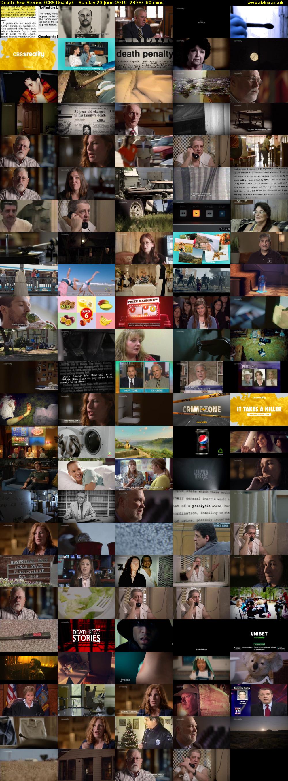 Death Row Stories (CBS Reality) Sunday 23 June 2019 23:00 - 00:00