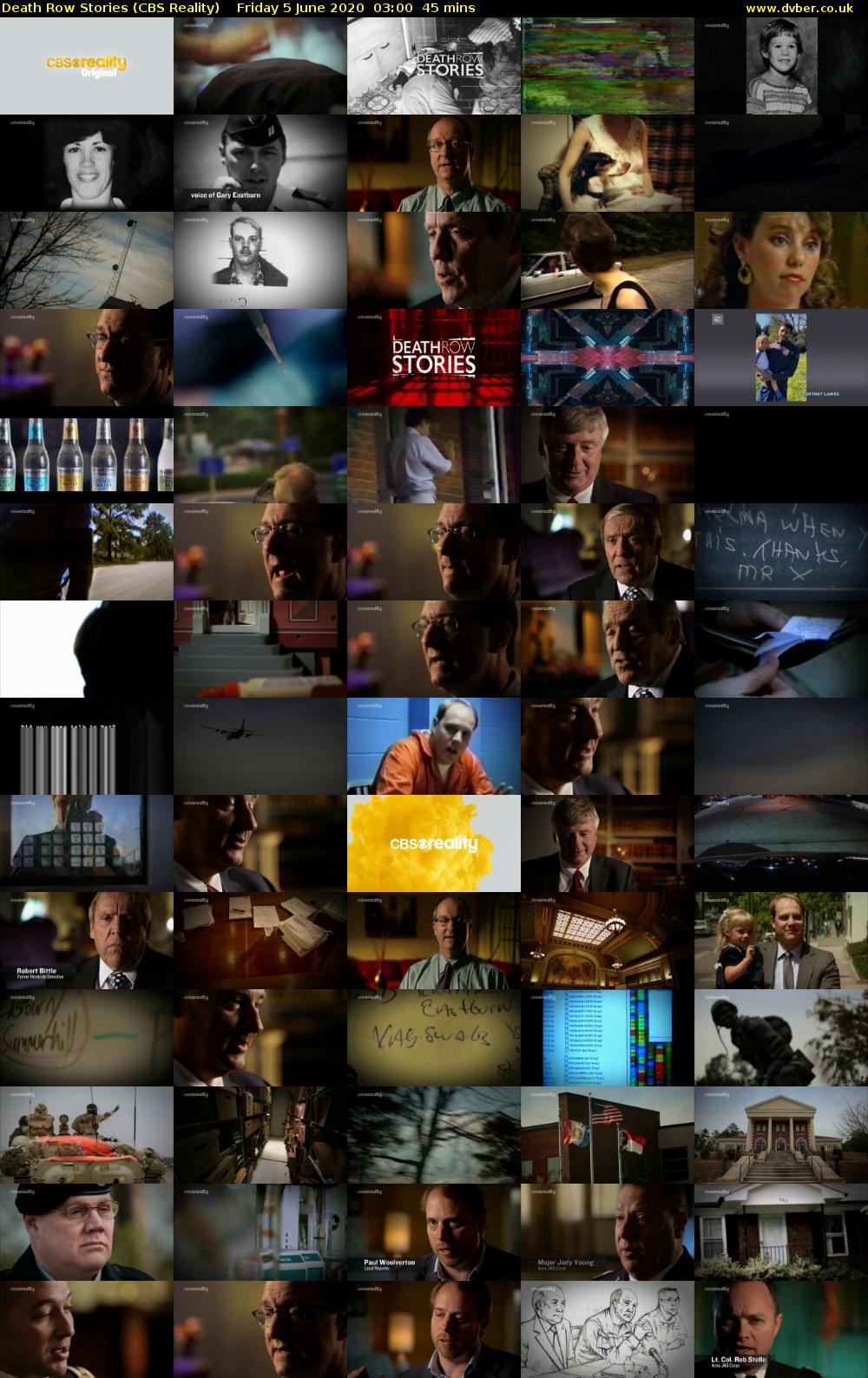 Death Row Stories (CBS Reality) Friday 5 June 2020 03:00 - 03:45