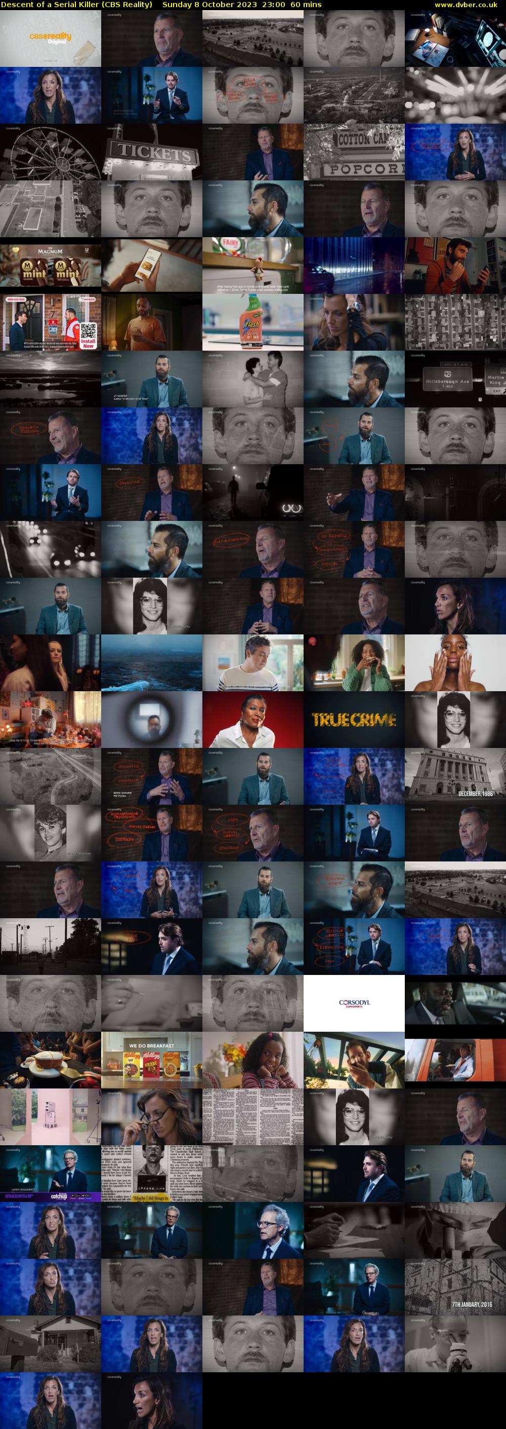 Descent of a Serial Killer (CBS Reality) Sunday 8 October 2023 23:00 - 00:00