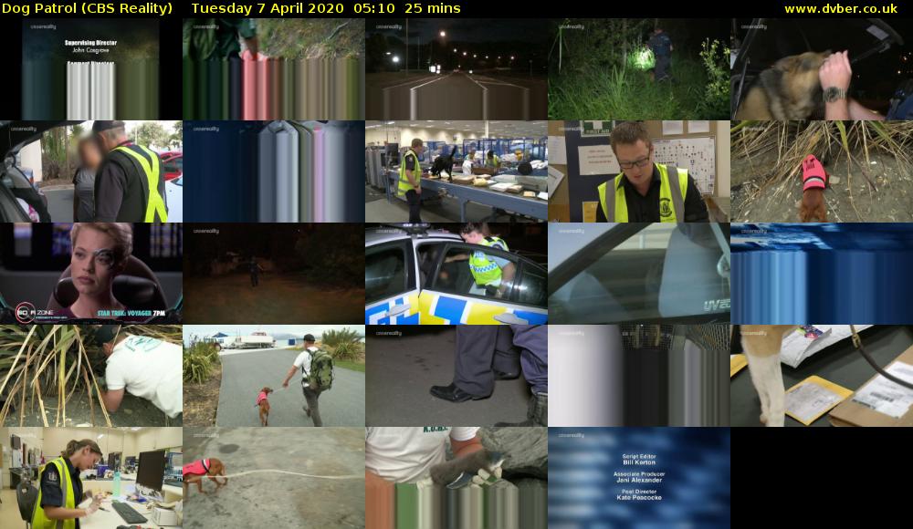 Dog Patrol (CBS Reality) Tuesday 7 April 2020 05:10 - 05:35