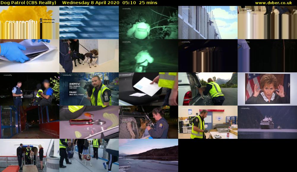 Dog Patrol (CBS Reality) Wednesday 8 April 2020 05:10 - 05:35