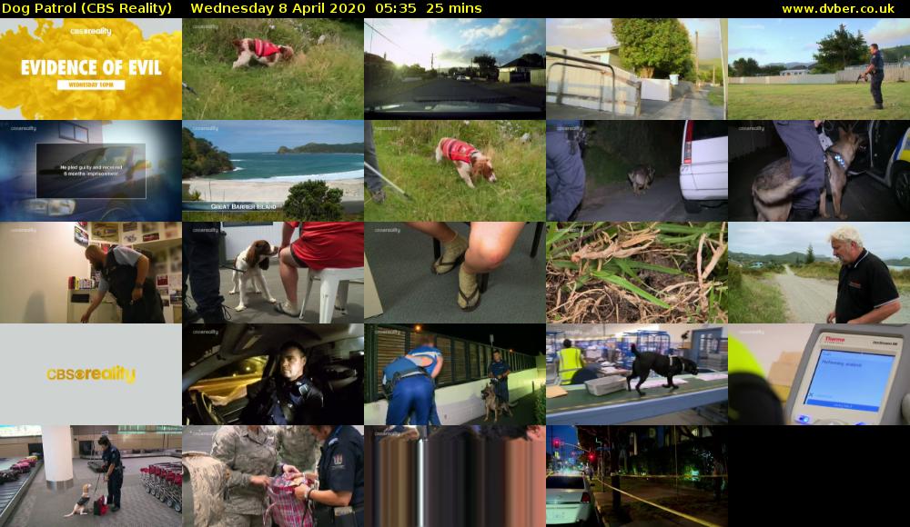 Dog Patrol (CBS Reality) Monday 6 February 2023 20:00 - 06:00