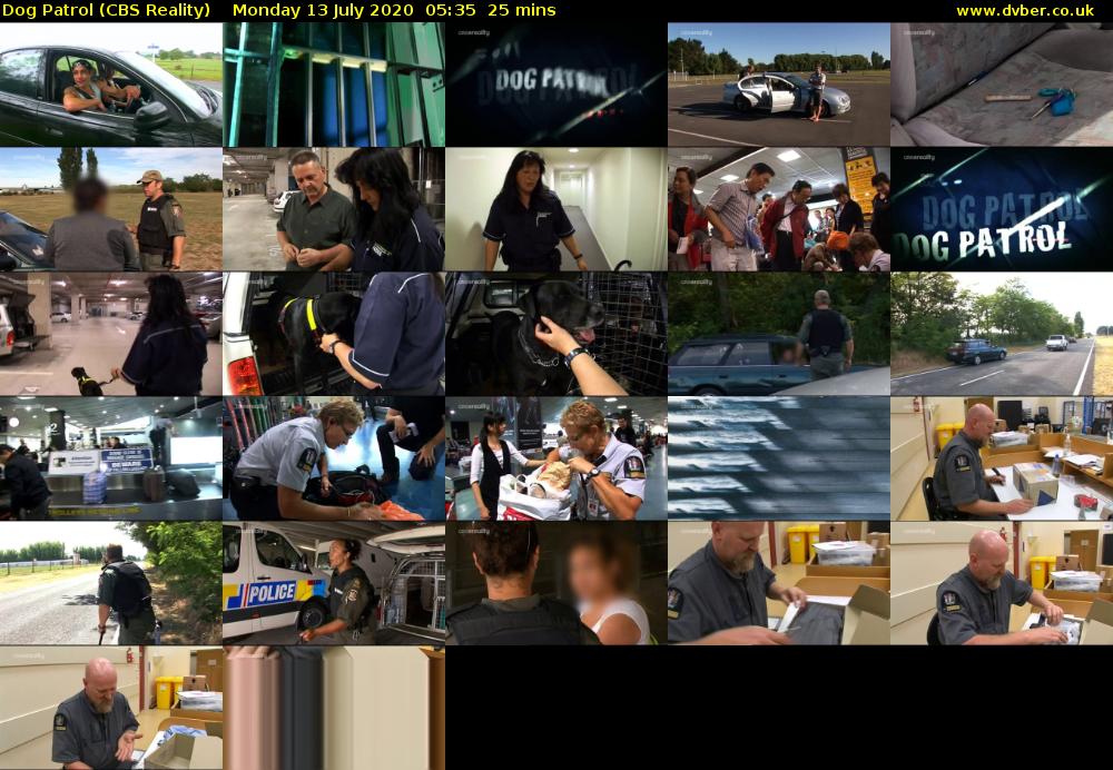 Dog Patrol (CBS Reality) Monday 13 July 2020 05:35 - 06:00