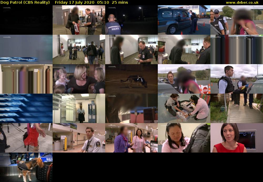 Dog Patrol (CBS Reality) Friday 17 July 2020 05:10 - 05:35