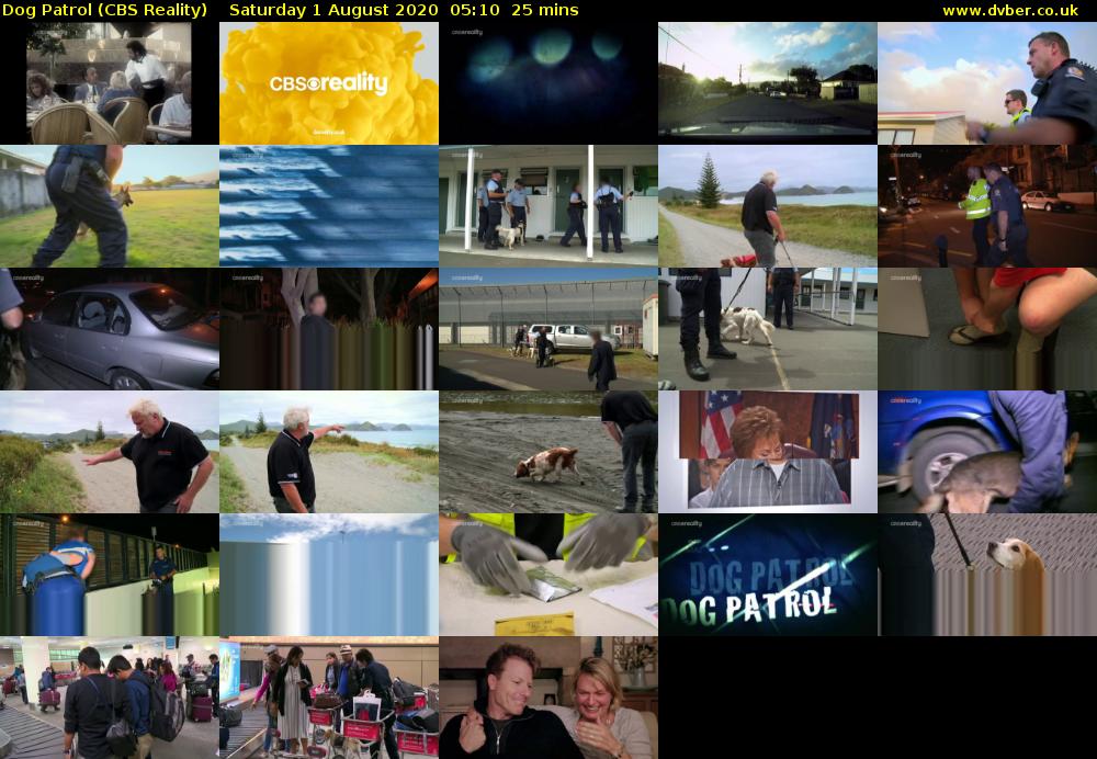Dog Patrol (CBS Reality) Saturday 1 August 2020 05:10 - 05:35