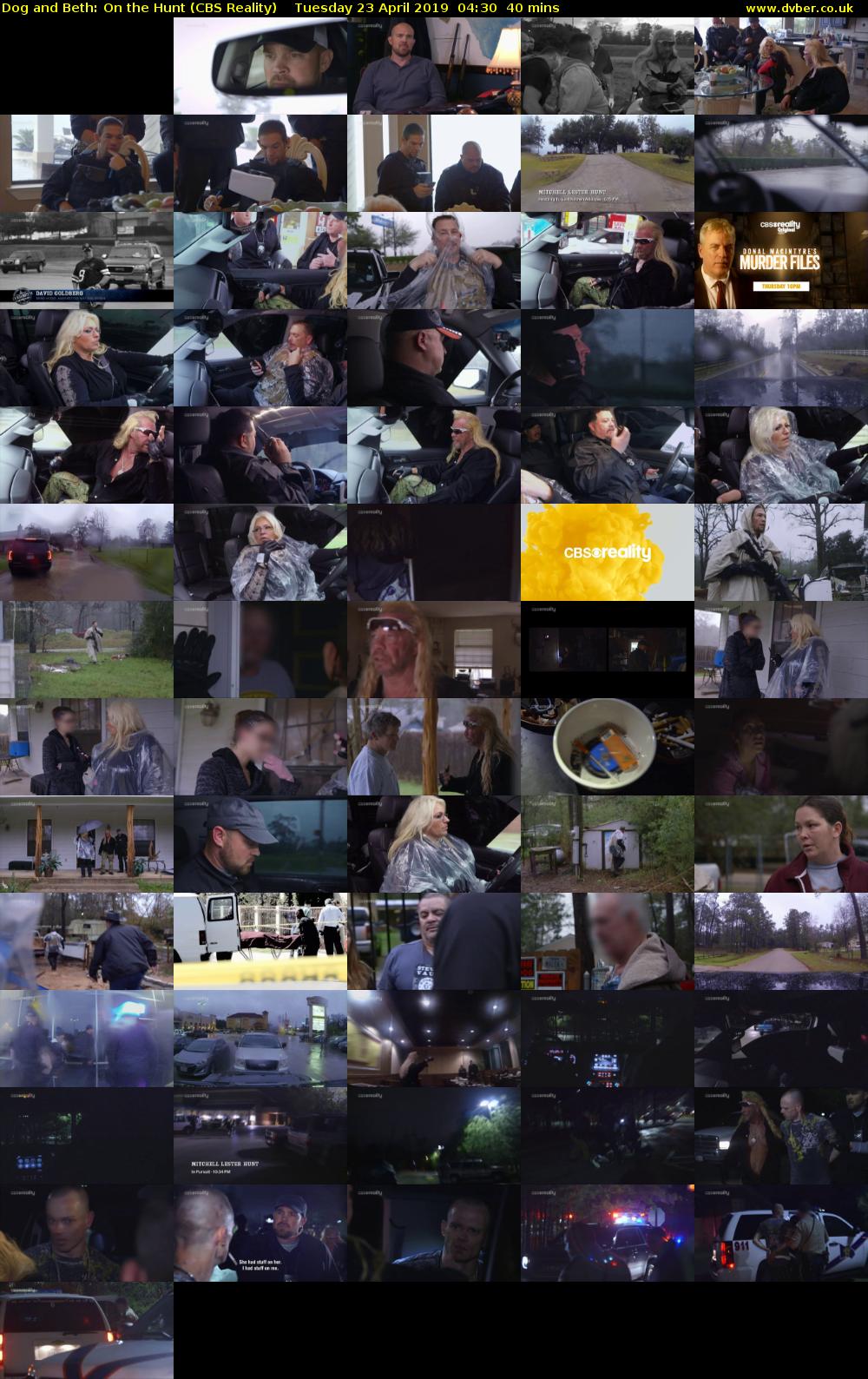 Dog and Beth: On the Hunt (CBS Reality) Tuesday 23 April 2019 04:30 - 05:10