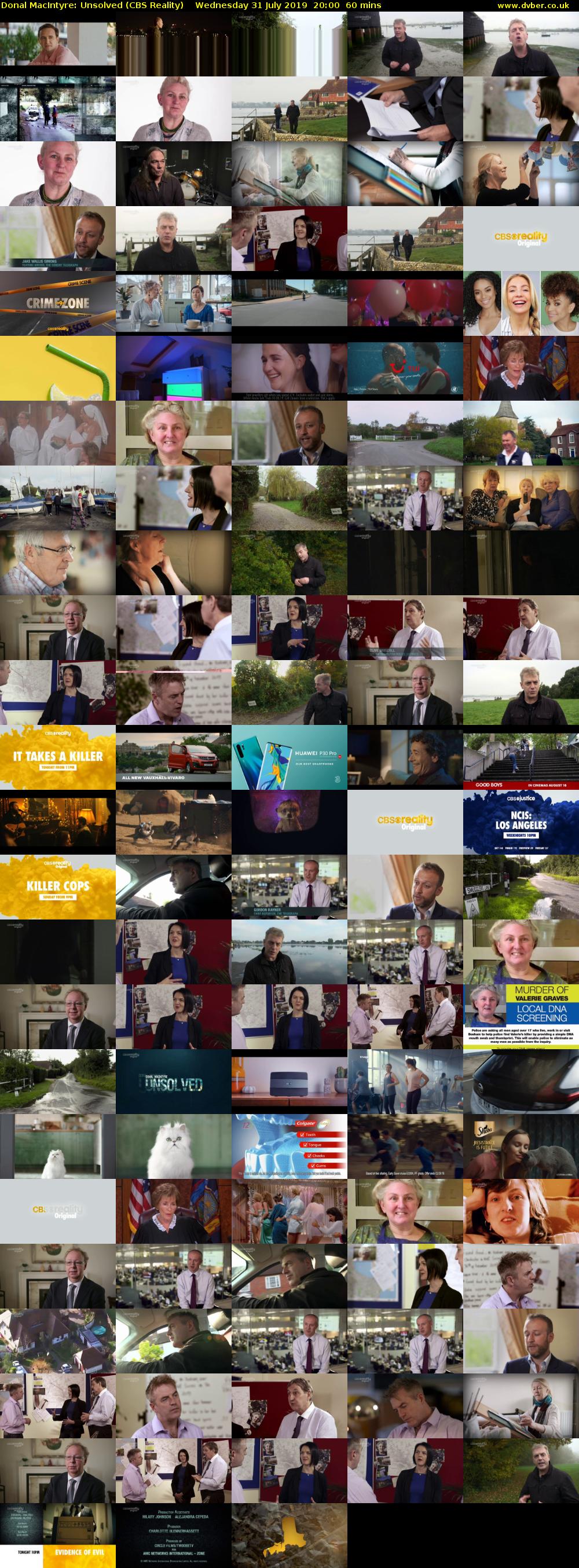 Donal MacIntyre: Unsolved (CBS Reality) Wednesday 31 July 2019 20:00 - 21:00