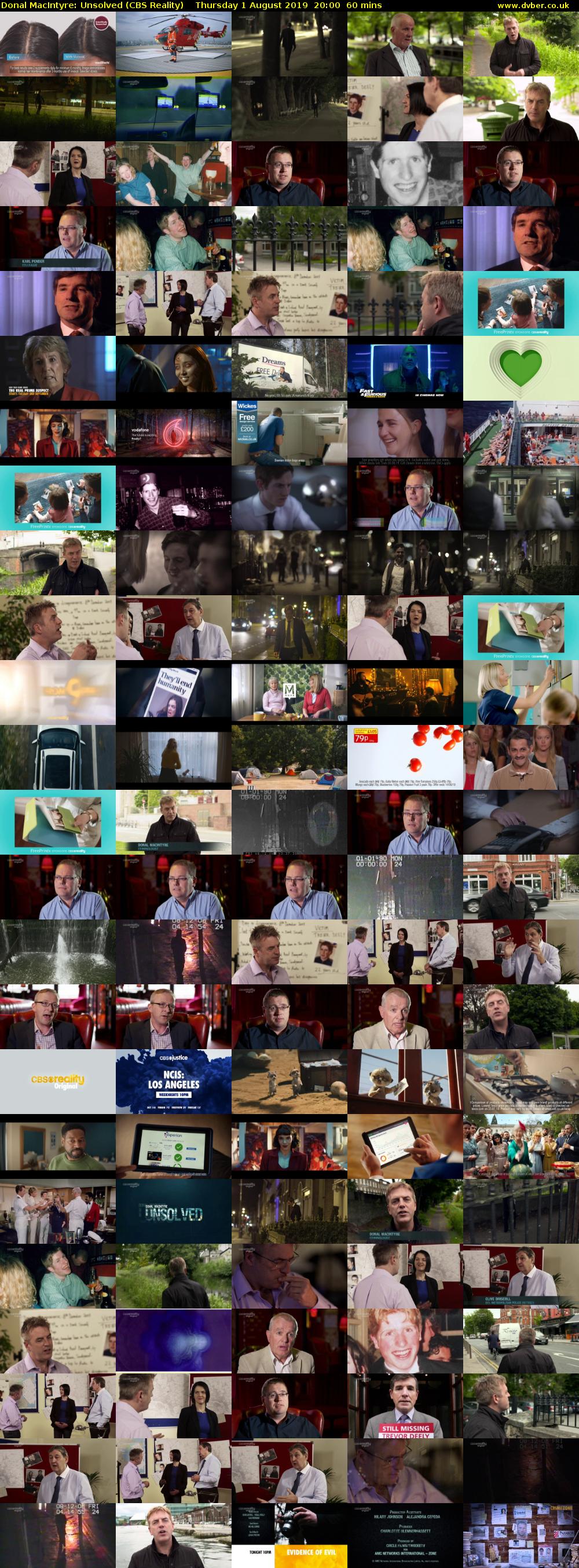 Donal MacIntyre: Unsolved (CBS Reality) Thursday 1 August 2019 20:00 - 21:00